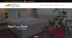 Desktop Screenshot of hotelleonbeach.com